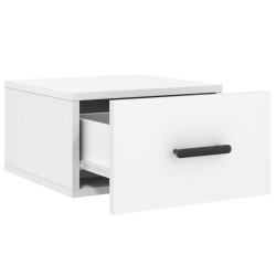 Table de chevet murale blanc 35x35x20 cm 615685615685