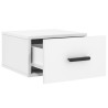 Table de chevet murale blanc 35x35x20 cm 615685615685