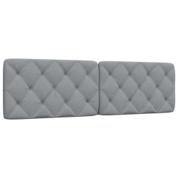 Coussin de tête de lit gris clair 180 cm tissu 615690615690