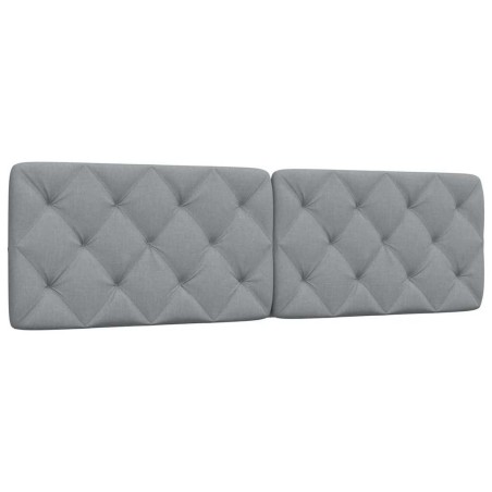 Coussin de tête de lit gris clair 180 cm tissu 615690615690
