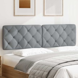 Coussin de tête de lit gris clair 180 cm tissu 615690615690
