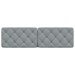 Coussin de tête de lit gris clair 180 cm tissu 615690615690
