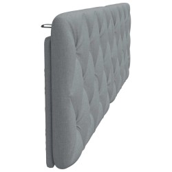Coussin de tête de lit gris clair 180 cm tissu 615690615690