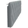 Coussin de tête de lit gris clair 180 cm tissu 615690615690