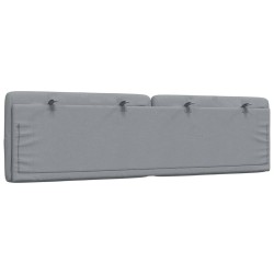 Coussin de tête de lit gris clair 180 cm tissu 615690615690