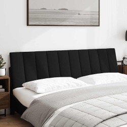Coussin de tête de lit Hanko noir 180 cm tissu 615691615691