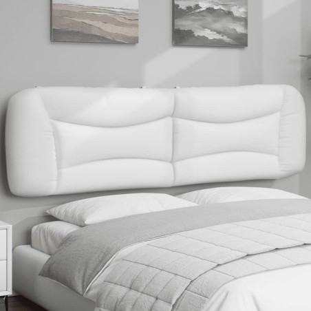 Coussin de tête de lit Hvar blanc 180 cm similicuir 615692615692