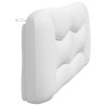 Coussin de tête de lit Hvar blanc 180 cm similicuir 615692615692