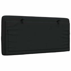 Coussin de tête de lit noir 100 cm tissu 615693615693