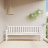 Coussin de banc de jardin blanc crème 200x50x7 cm tissu oxford 615699615699