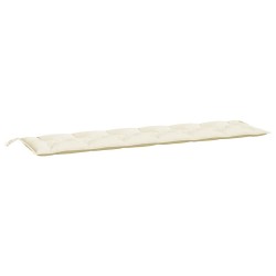Coussin de banc de jardin blanc crème 200x50x7 cm tissu oxford 615699615699