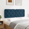 Coussin de tête de lit bleu 120 cm velours 615701615701