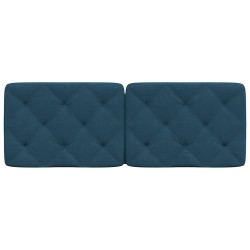 Coussin de tête de lit bleu 120 cm velours 615701615701