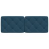 Coussin de tête de lit bleu 120 cm velours 615701615701