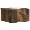 Cabinet de chevet mural 2 pcs Chêne fumé 33 x 34,5 x 20 cm 615705615705