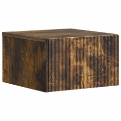 Cabinet de chevet mural 2 pcs Chêne fumé 33 x 34,5 x 20 cm 615705615705