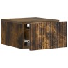 Cabinet de chevet mural 2 pcs Chêne fumé 33 x 34,5 x 20 cm 615705615705