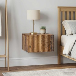 Cabinet de chevet mural 2 pcs Bois ancien 33 x 34,5 x 20 cm 615706615706
