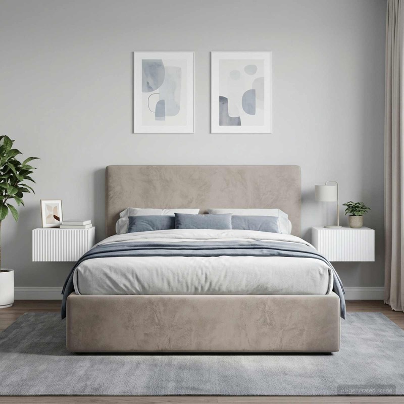 Cabinet de chevet mural 2 pcs Blanc 33 x 34,5 x 20 cm 615707615707