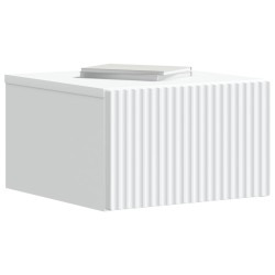 Cabinet de chevet mural 2 pcs Blanc 33 x 34,5 x 20 cm 615707615707