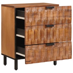 Cabinet de chevet Marron 50 x 33 x 62 cm Bois de mangue massif 615708615708