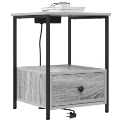 Cabinet de chevet Gris Sonoma 42 x 41 x 56 cm Bois d'ingénierie 615709615709