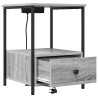 Cabinet de chevet Gris Sonoma 42 x 41 x 56 cm Bois d'ingénierie 615709615709