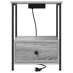 Cabinet de chevet Gris Sonoma 42 x 41 x 56 cm Bois d'ingénierie 615709615709