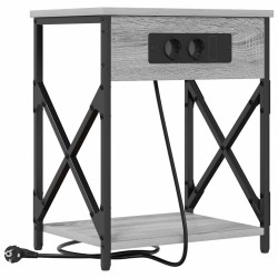 Cabinet de chevet Gris Sonoma 41 x 31 x 51 cm Bois d'ingénierie 615711615711