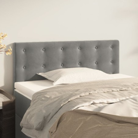 Tête de lit Gris clair 90x5x78/88 cm Velours 615712615712