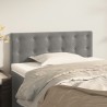 Tête de lit Gris clair 90x5x78/88 cm Velours 615712615712
