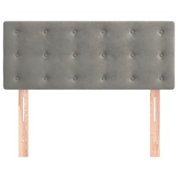 Tête de lit Gris clair 90x5x78/88 cm Velours 615712615712