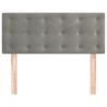 Tête de lit Gris clair 90x5x78/88 cm Velours 615712615712