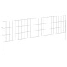 Clôture de jardin avec piquets 24 pcs 115 x 30 cm Mesh Argenté 615717615717