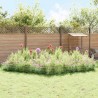 Clôture de jardin avec piquets 24 pcs 115 x 30 cm Mesh Argenté 615717615717