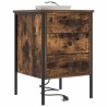 Cabinet de chevet Chêne fumé 42 x 41 x 61 cm Bois d'ingénierie 615719615719