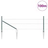 Clôture hexagonale avec poteau 100 x 0,5 m Vert Maille 615726615726