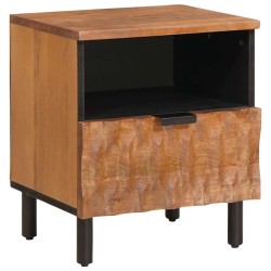 Cabinet de chevet avec tiroir 2 pcs Marron 40 x 33 x 46 cm 615733615733