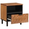 Cabinet de chevet avec tiroir 2 pcs Marron 40 x 33 x 46 cm 615733615733