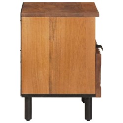 Cabinet de chevet avec tiroir 2 pcs Marron 40 x 33 x 46 cm 615733615733
