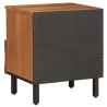 Cabinet de chevet avec tiroir 2 pcs Marron 40 x 33 x 46 cm 615733615733