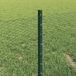 Clôture en fil soudé 10 x 0,4 m Acier recouvert de PVC Vert 615734615734