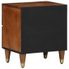 Cabinet de chevet avec tiroir 2 pcs Marron miel 40 x 33 x 46 cm 615735615735