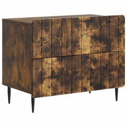 Cabinet de chevet avec tiroir Chêne fumé 62 x 34,5 x 49,5 cm 615736615736