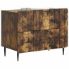 Cabinet de chevet avec tiroir Chêne fumé 62 x 34,5 x 49,5 cm 615736615736