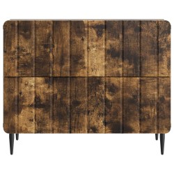Cabinet de chevet avec tiroir Chêne fumé 62 x 34,5 x 49,5 cm 615736615736