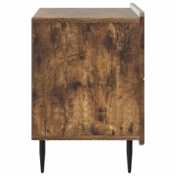 Cabinet de chevet avec tiroir Chêne fumé 62 x 34,5 x 49,5 cm 615736615736