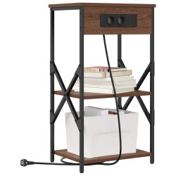 Cabinet de chevet Chêne brun 41 x 31 x 76 cm Bois d'ingénierie 615737615737