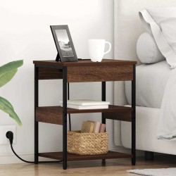 Cabinet de chevet Chêne brun 41 x 31 x 51 cm Bois d'ingénierie 615738615738
