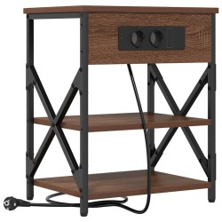 Cabinet de chevet Chêne brun 41 x 31 x 51 cm Bois d'ingénierie 615739615739